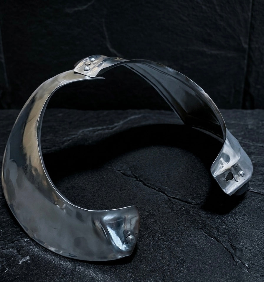 Mittelalterlicher Ringkragen (Gorget) aus 1mm Edelstahl – Rostfrei – Ideal für LARP & Reenactment