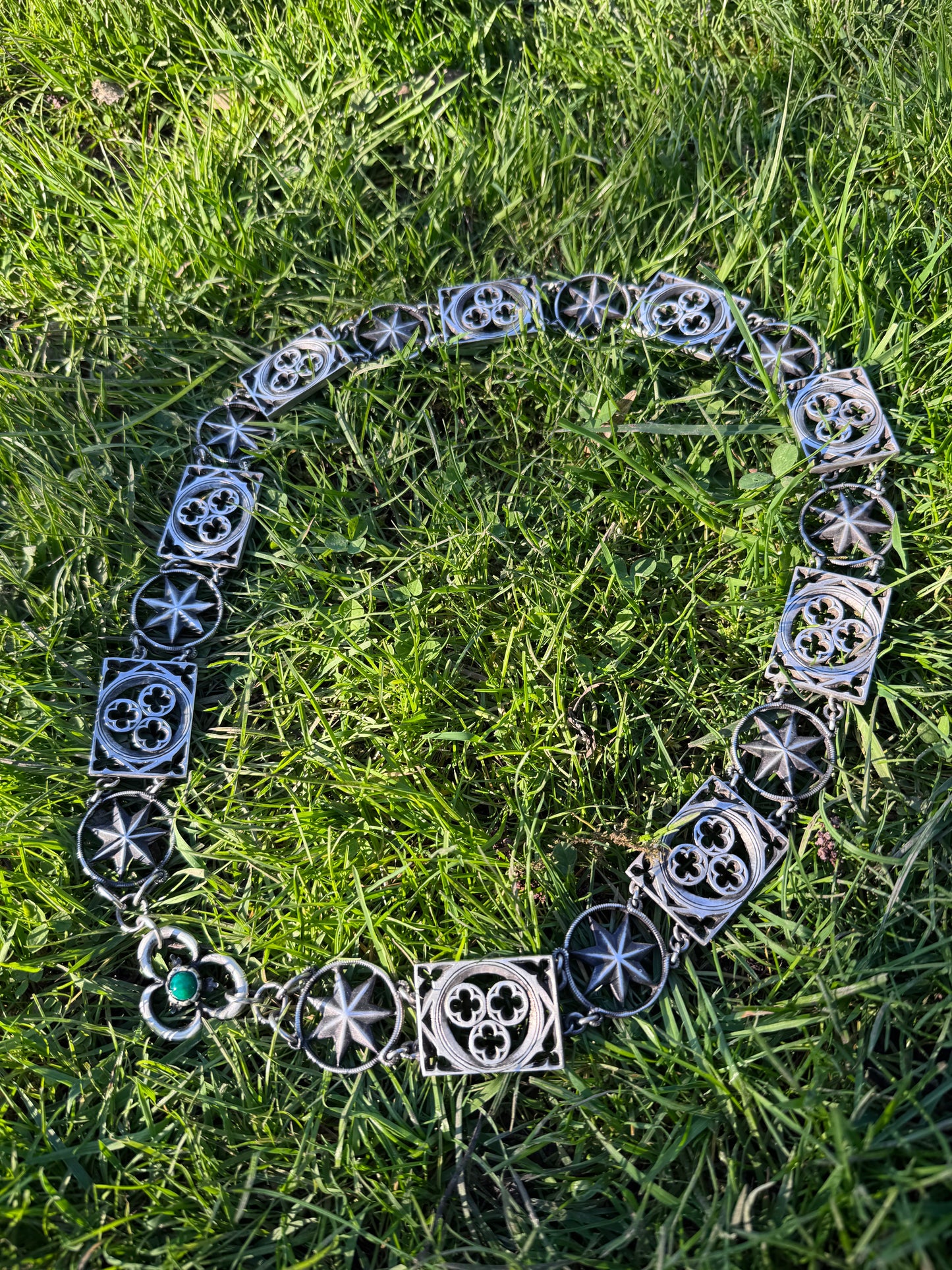 Mittelalterliche Ritter-Kollane „Gothic Star“ – Historische Livery Chain (14.-15. Jh.)