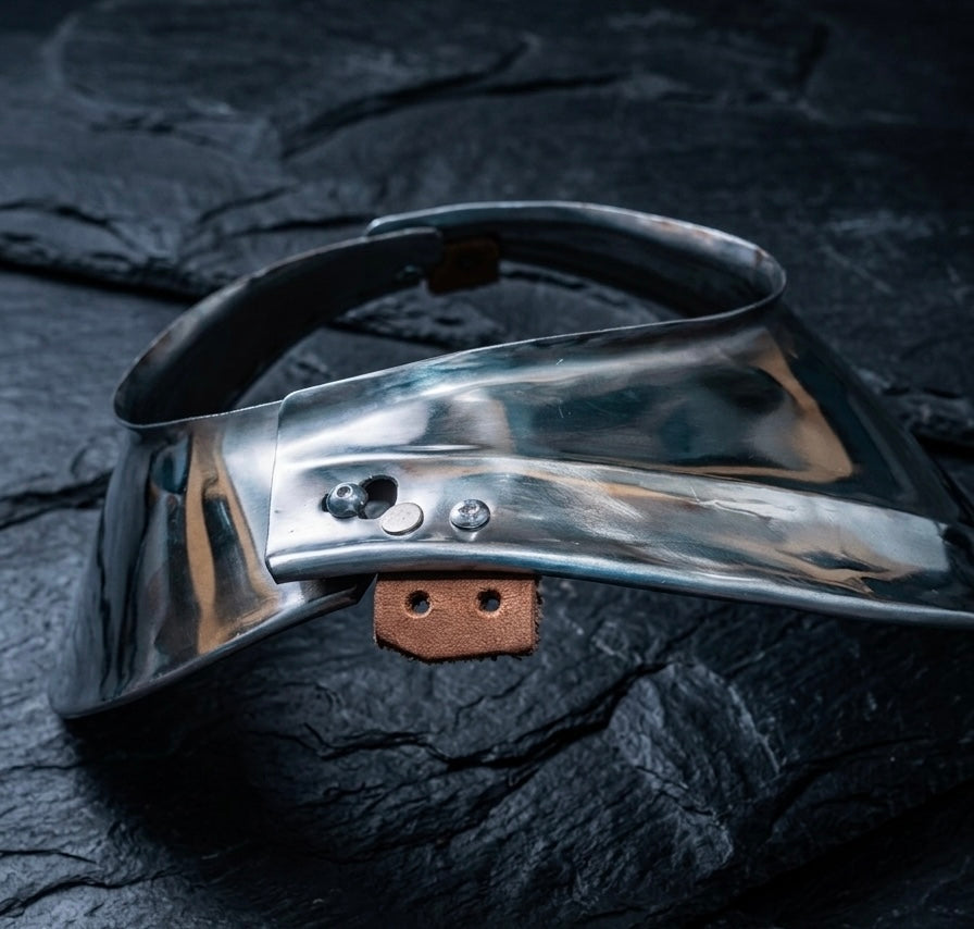 Mittelalterlicher Ringkragen (Gorget) aus 1mm Edelstahl – Rostfrei – Ideal für LARP & Reenactment