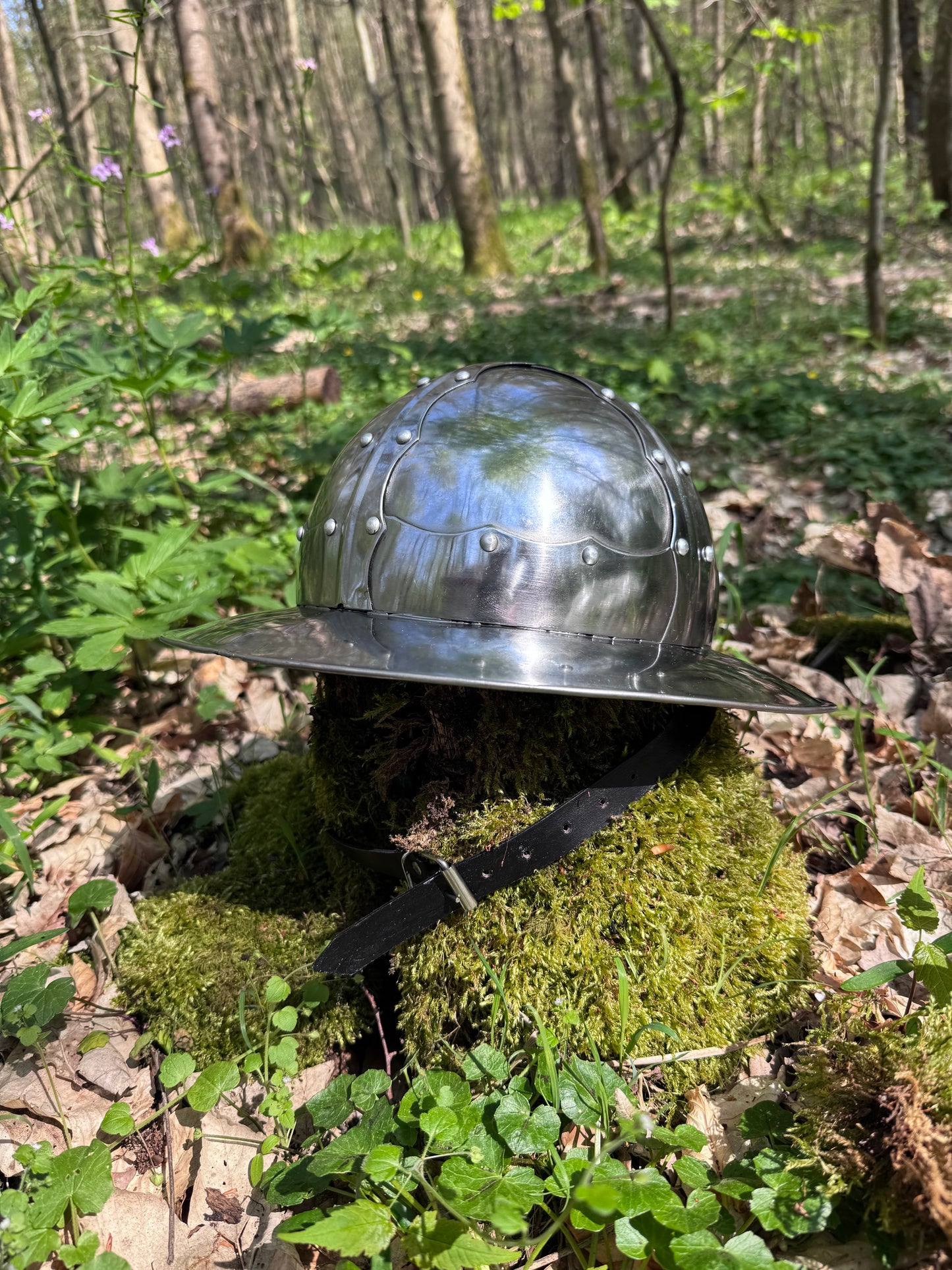 Mittelalterlicher Eisenhut (Kettle Hat) – 1,5 mm Edelstahl, Rostfrei & Einsatzbereit