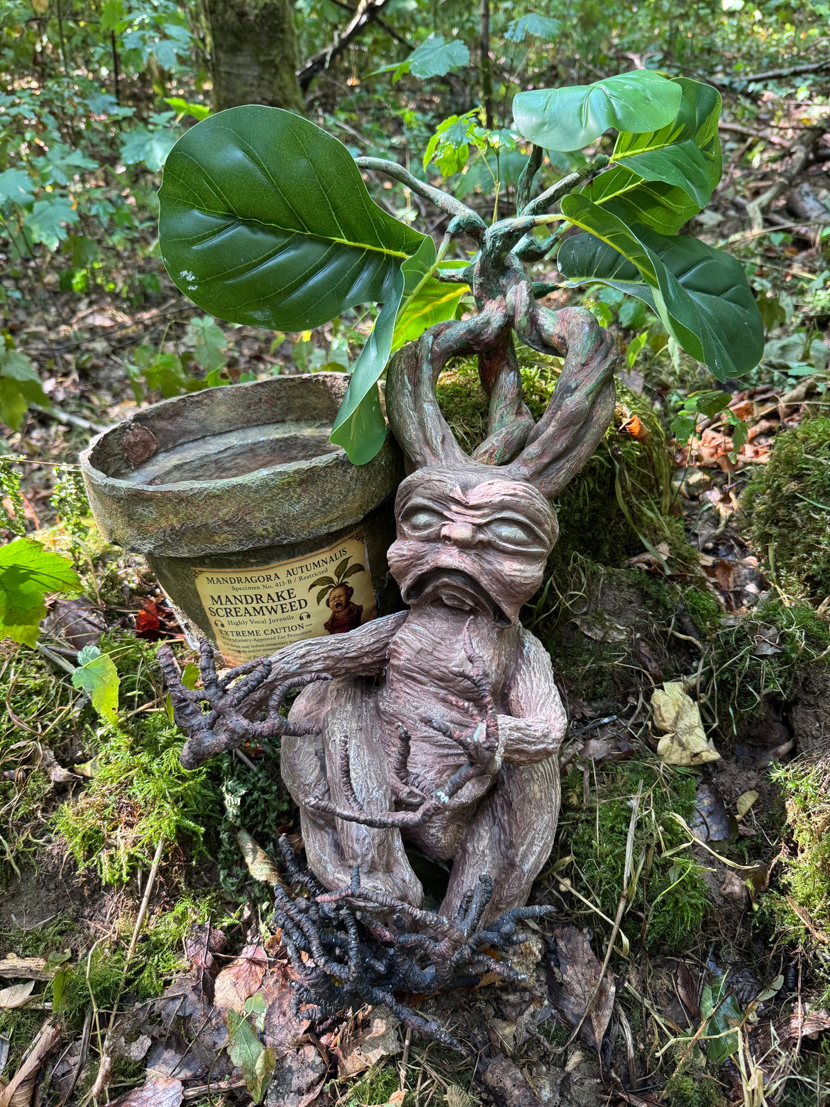 Mythical Mandrake Root - Handcrafted Alchemy Sculpture (2.3 kg)
