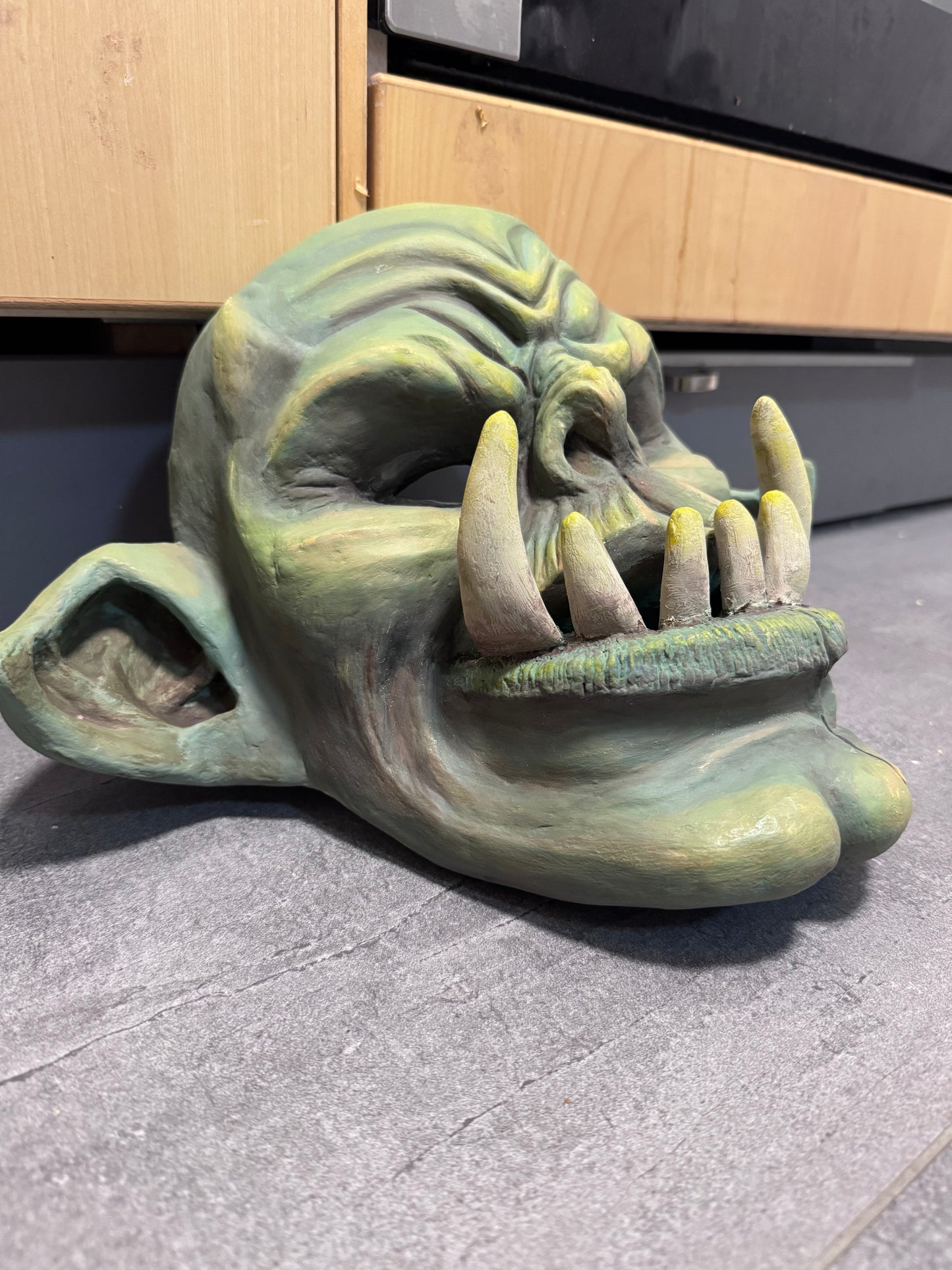Handgefertigte Goblin-Maske "Der Waldschrat" – Unikat