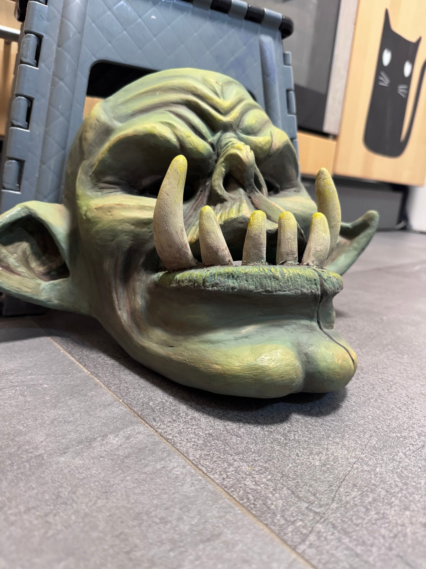 Handgefertigte Goblin-Maske "Der Waldschrat" – Unikat