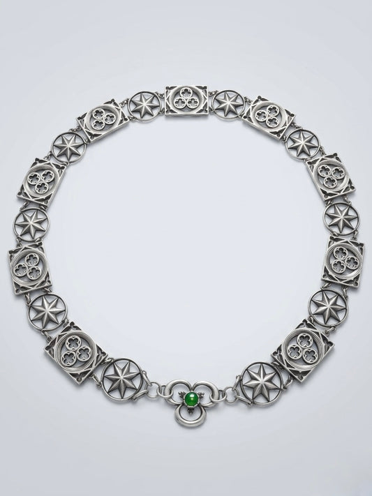 Mittelalterliche Ritter-Kollane „Gothic Star“ – Historische Livery Chain (14.-15. Jh.)
