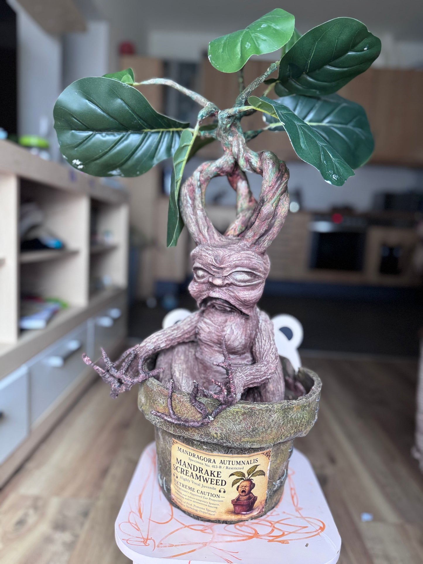 Mythische Mandragora-Wurzel – Handgefertigte Alchemie-Skulptur (2,3 kg)