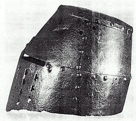 Topfhelm "Bolzano" (14. Jh.) – Schwarzes Finish & Profi-Polsterung (2mm)