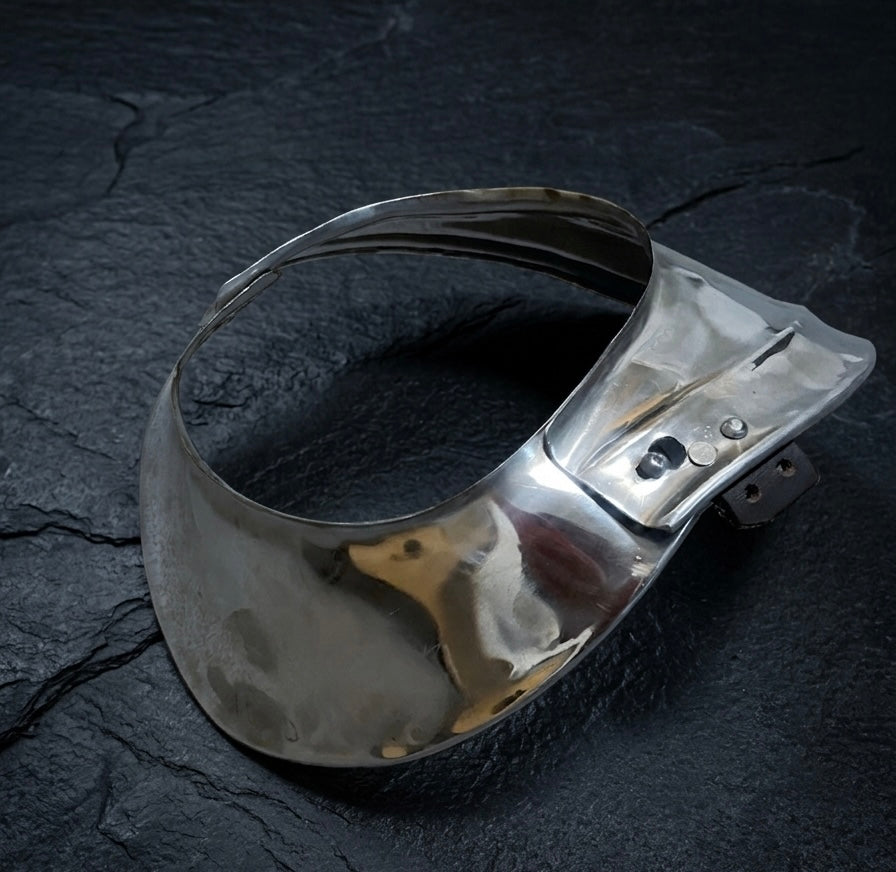 Mittelalterlicher Ringkragen (Gorget) aus 1mm Edelstahl – Rostfrei – Ideal für LARP & Reenactment