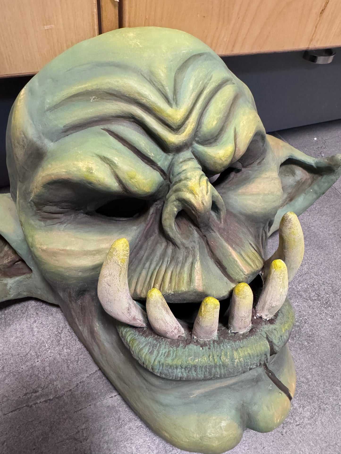 Handgefertigte Goblin-Maske "Der Waldschrat" – Unikat
