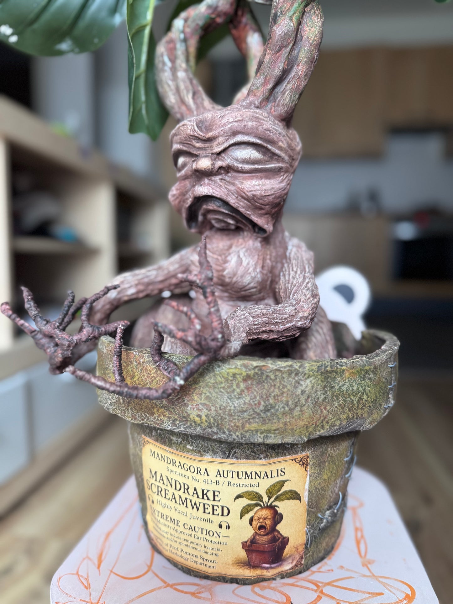 Mythische Mandragora-Wurzel – Handgefertigte Alchemie-Skulptur (2,3 kg)