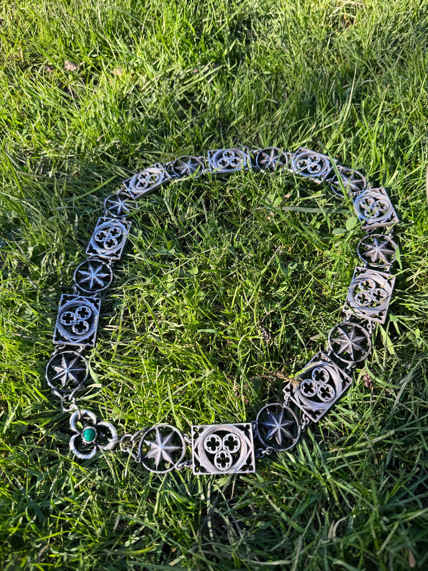 Mittelalterliche Ritter-Kollane „Gothic Star“ – Historische Livery Chain (14.-15. Jh.)