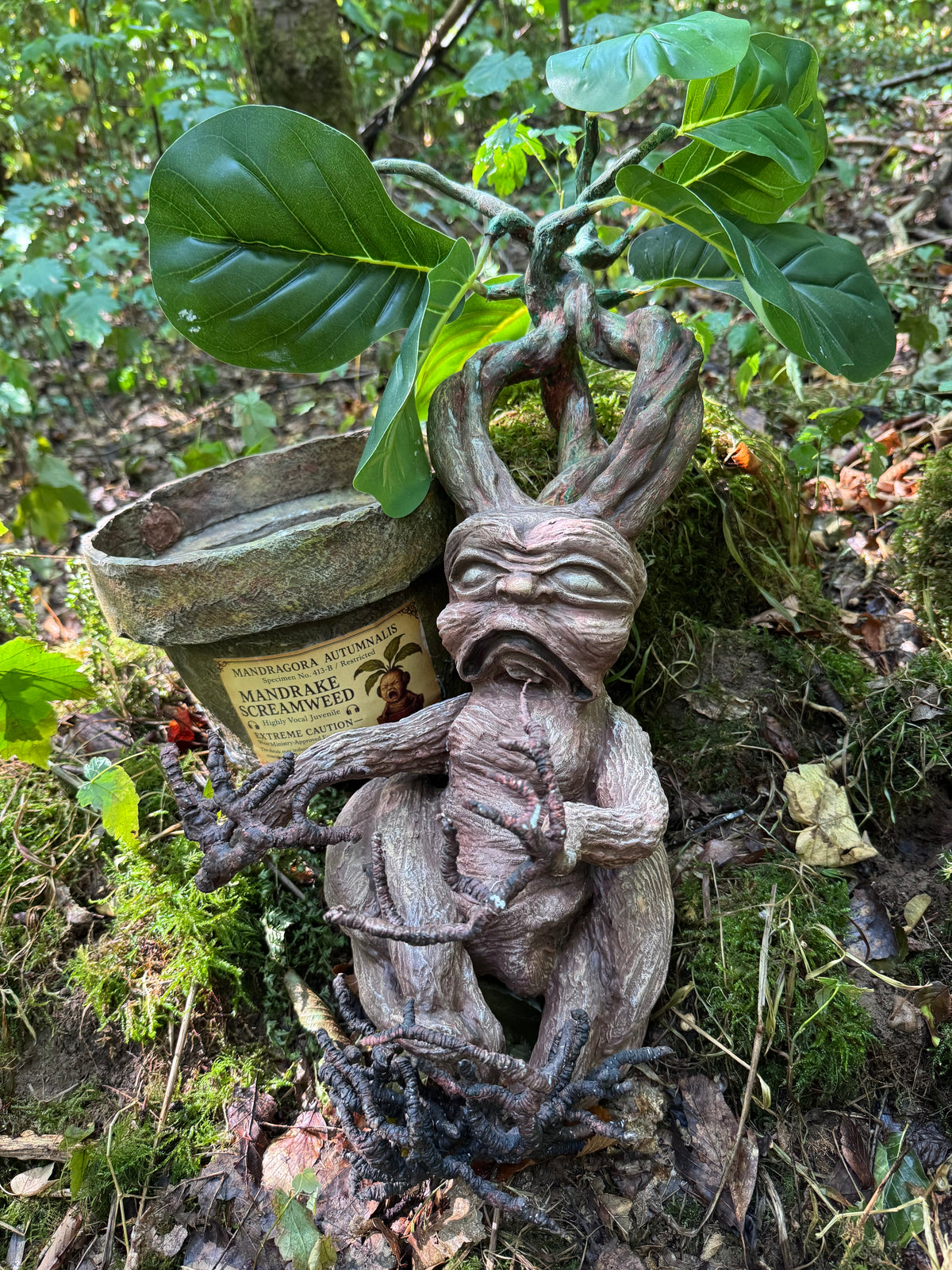 Mythical Mandrake Root - Handcrafted Alchemy Sculpture (2.3 kg)