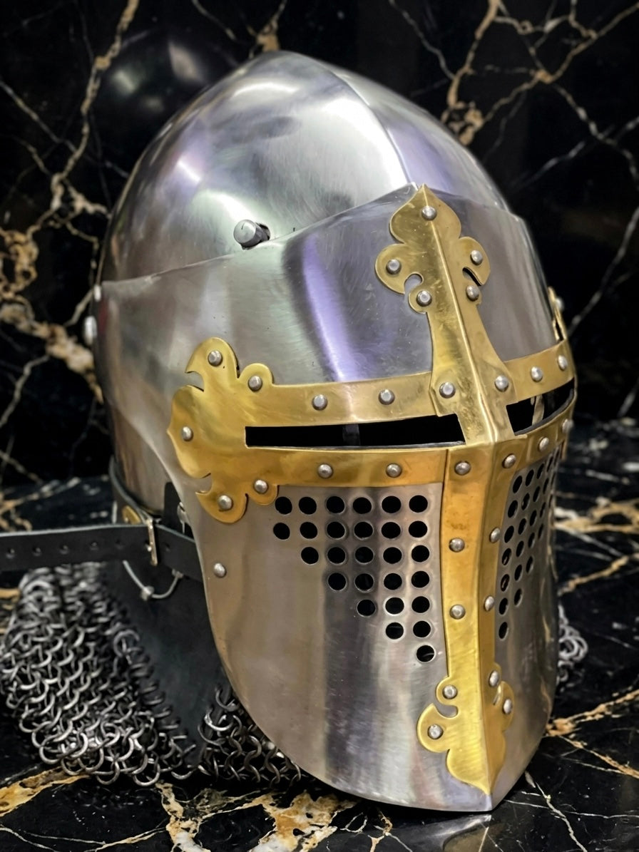 Alexander-Roman Baszinat – Gehärteter 30HGSA Stahl – Buhurt-optimiert (Golden)