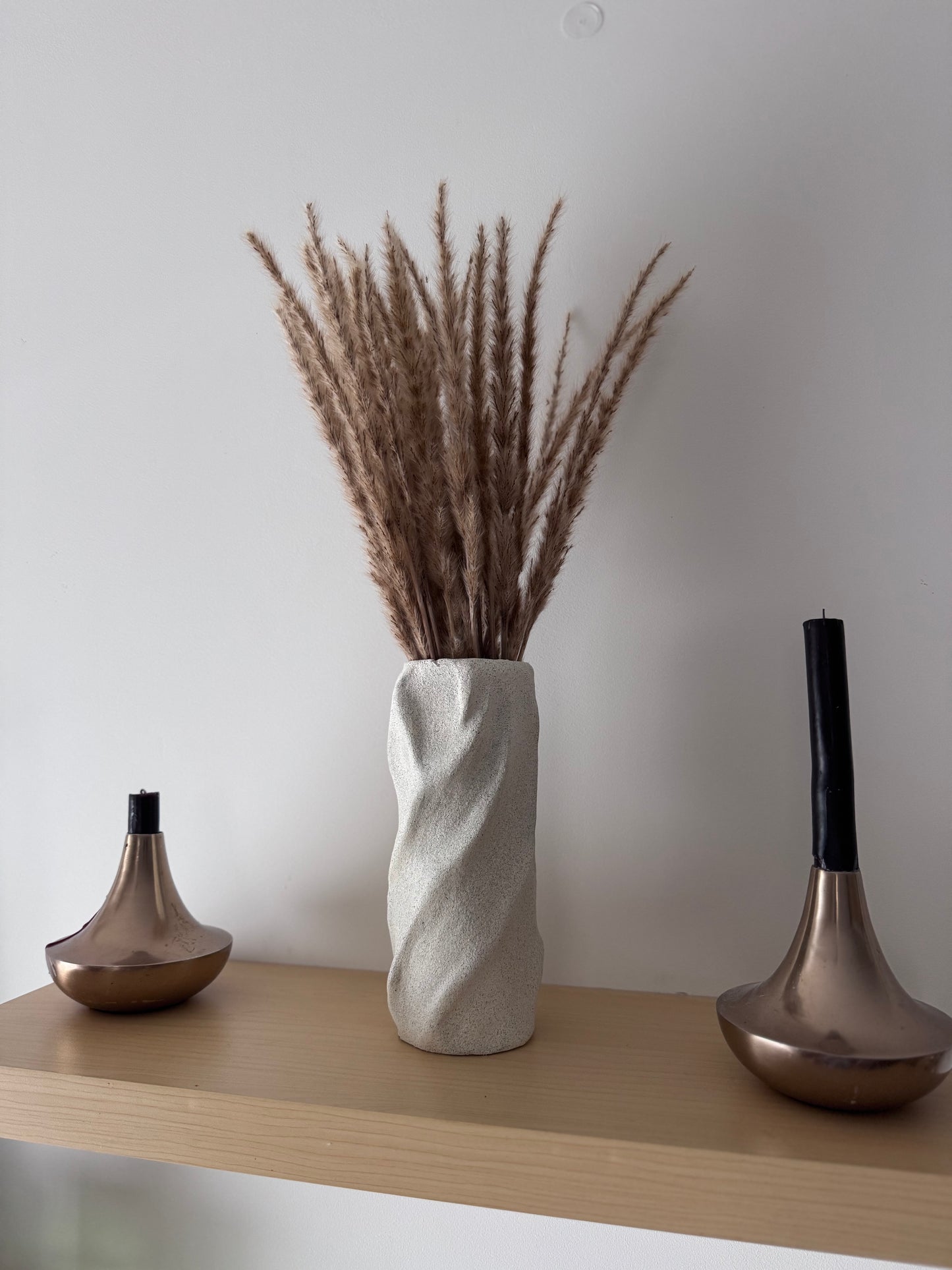 Nachhaltige Design-Vase für Trockenblumen – Upcycling Handmade Vase