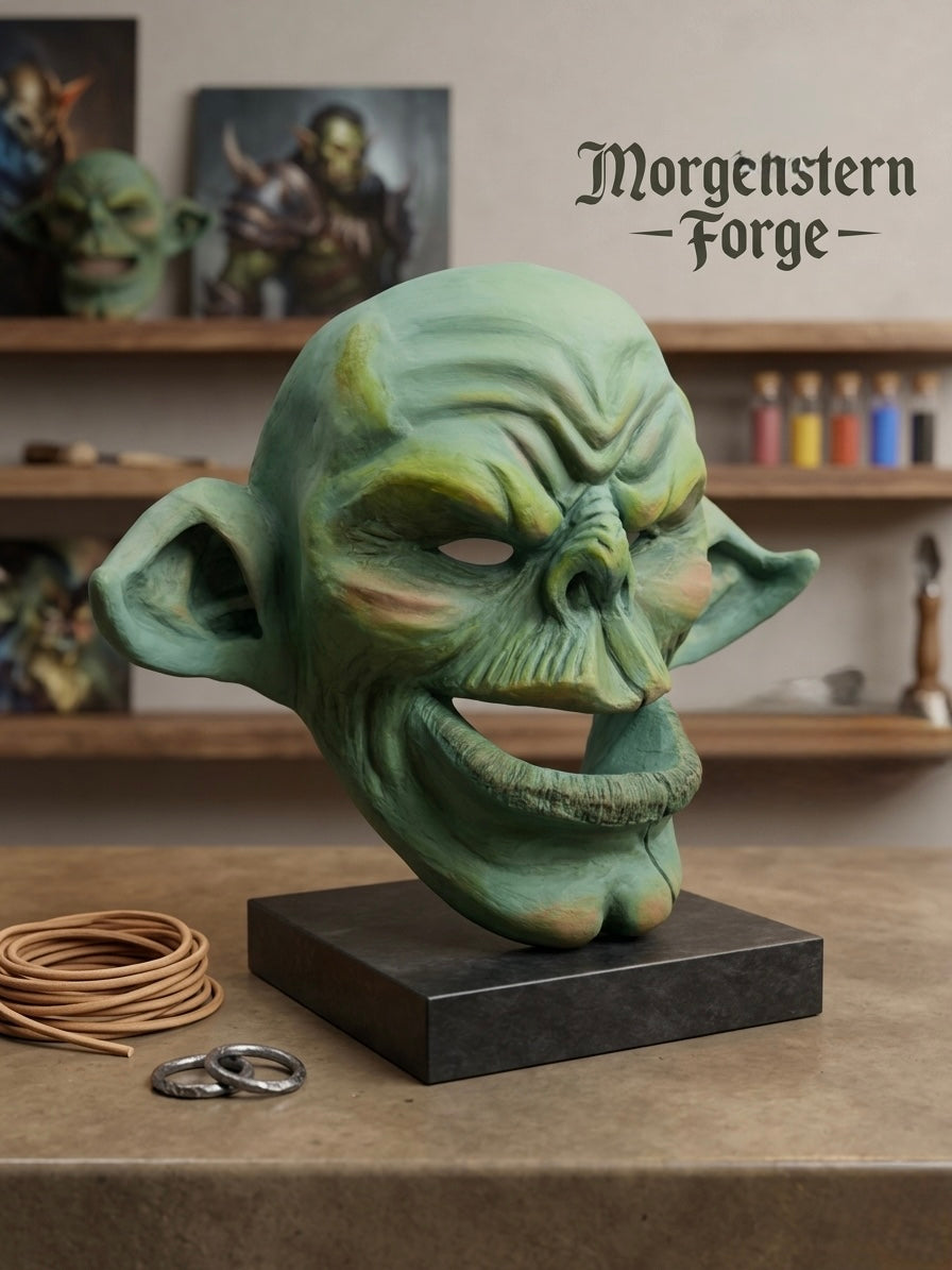 Handgefertigte Goblin-Maske "Der Waldschrat" – Unikat