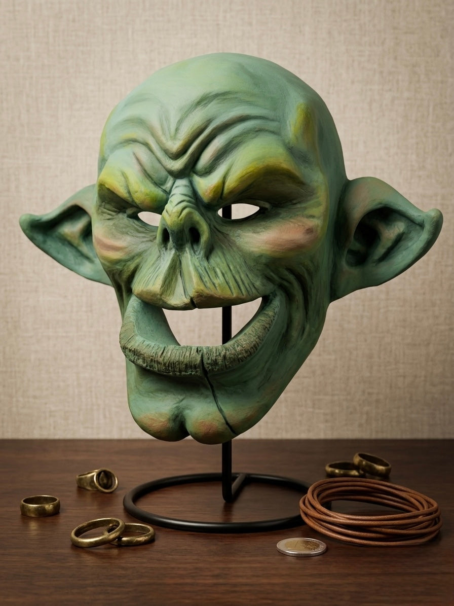 Handgefertigte Goblin-Maske "Der Waldschrat" – Unikat